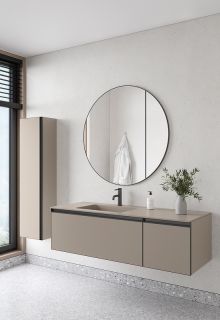 Тумба под раковину Armadi Art Quatro 790-M2-140-D-A 140 см бежевый/антрацит